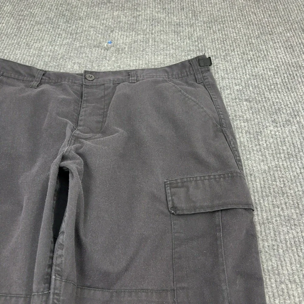 Advantex BDU Cargo Pants Mens L Black Cotton Blend Adjustable Tactical Gorp
